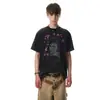 Jia Yiku 2026 Nueva Marca Americana de Moda Urbana Camiseta Base Camiseta de Marca Lavada Tendencia Algodón Puro Verano Manga Corta Hombre
