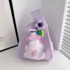 Lembrancinhas do Dia da Deusa, Sacolas de Presente para o Dia da Mulher, Bolsas de Tricô Florais, Bolsas de Mão de Primavera, Bolsas de Mão Versáteis