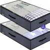 Amazon Supply Caja de Almacenamiento para Colcha de Cama No Tejida Bolsa Ajustada Plegable a Prueba de Polvo y Humedad para Ropa