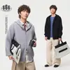 ANSWER ME Colección Otoño/Invierno: Suéter de Punto Simple y Elegante, Cárdigan de Punto con Capucha para Hombre, Ropa de Punto, M58