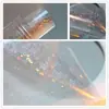 Arte de Unhas Aurora Cubo de Gelo Celofane Pedaços Grandes Papel de Transferência Colorido Papel Doce Laser Estrelado Adesivos para Unhas
