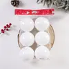 Bolas de Navidad de Plástico Galvanizado en Stock Transfronterizo, Adornos Colgantes para Decoración de Árbol de Navidad, Bolas Redondas para Decoración de Escena Festiva al por Mayor