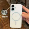 Capa Magnética Fosca para Celular Apple 16 iPhone 16 Plus Suave 15 Pro com Película para Lente 14/13 Elegante