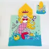 Bata con capucha para niños en stock, bata de baño engrosada, secado rápido y absorbente, con estampado reactivo, adecuada para uso doméstico como toalla de baño ponible
