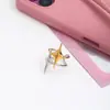 Anillo de Acero de Titanio Wanxing Color Estrella Europeo y Americano Nicho de Gama Alta Joyería de Mano de Acero Inoxidable Dorado de 18 Quilates Joyería Transfronteriza para Mujeres