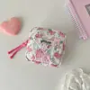 Bolsa para Lipstick Tulipán de Alta Apariencia Estilo Coreano, Bolsa de Almacenamiento Portátil de Toallas Sanitarias Lindas de Dibujos Animados para Estudiantes, Bolsa de Maquillaje Pequeña