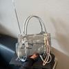Bolso pequeño súper popular transfronterizo para mujer, primavera y verano 2025, nuevo bolso cruzado de moda, bolso cuadrado pequeño portátil de estilo occidental de alta gama