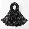 Novo Lenço Longo de Chiffon Estampado Estilo Transfronteiriço Lenço de Cabeça Estilo Étnico Xale para Mulheres com Estampa Fresca e Ótima Queda