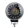 Farol Auxiliar de Pista Dupla para Motocicleta Transfronteiriça, Duas Cores Branco e Amarelo com Abertura RGB, Girassol, Holofote Externo Modificado