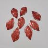 Hojas de arce de vidrio 16 * 30 mm diy ropa china antigua horquilla paso a paso Horquilla de jade hojas materiales hechos a mano al por mayor