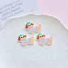 Botón de Perro de Dibujos Animados de Acrílico Funda para Teléfono Móvil Parche Agujero DIY Zapato Zapato Flor Joyería Cuerda para el Cabello Material Hecho a Mano Accesorios