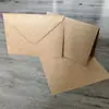 Tarjeta de Papel Kraft Retro 250g Sobre 130g Ins Postal Literario Simple Sobre de Invitación de Negocios