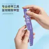 Lima de Uñas con Líneas de Escala Super Duraderas, Tira de Arena Amarilla, Mejorada para No Desprender Arena, Lavable, Lima de Uñas Duradera para Pulir y Dar Forma