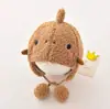 Touca de Bebê Outono e Inverno Touca de Pelúcia para Bebê Menino Fofa Super Fofa Touca com Proteção para Orelhas Outono e Inverno Quente à Prova de Vento Touca de Puxar