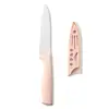 Cuchillo de frutas pelador de acero inoxidable empaque de tarjeta engrosada cuchillo portátil para el hogar de supermercado con funda de cuchillo venta al por mayor de fábrica