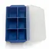 Producto popular transfronterizo: Molde de Hielo de Verano para Bebidas de Whiskey de Grado Alimenticio, Fácil de Desmoldar, Congelable y Reutilizable, Bandeja de Hielo de Silicona de 6 Cavidades
