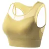 Sutiã Esportivo de Alta Intensidade Personalizado para Mulheres com Bojo Fixo à Prova de Choque para Corrida e Anti-Queda Push-Up Sutiã de Yoga