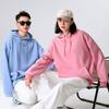 Otoño/invierno forro polar grueso 450g manga larga para mujer zorro plateado cálida chaqueta con capucha simple casual color liso holgada