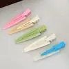Novo Presilha de Cabelo Triangular Colorida Sem Costura Presilha Lateral para Franja e Cabelo Solto Presilha Bico de Pato Grampo de Cabelo Coreano Acessório de Cabelo