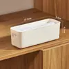 Tapa de Plástico Caja de Almacenamiento Engrosada Caja de Almacenamiento Grande Cesta de Almacenamiento para Snacks y Juguetes Caja de Almacenamiento para Ropa de Escritorio de Dormitorio