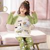Pijama Infantil Transfronterizo para Mujer de Manga Larga Primavera y Otoño Princesa Madre e Hija Bebé Padre-Hijo Ropa de Casa Traje Verano Ropa para Aire Acondicionado