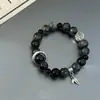 Pulsera de Campana con Piedra Ojo de Gato Imitación para Niñas, Diseño de Nicho de Verano con un Toque de Lujo, Pulsera de Amistad con Cuentas al por Mayor