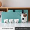 Conjunto de chá de viagem Panda portátil para uma pessoa Xícara expressa acampamento ao ar livre fofo simples uma chaleira três xícaras portátil para fazer chá