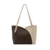 Bolsa Tote Nicho Estilo Coreano Atacado para Mulheres, Novo Modelo Primavera 2026, Bolsa de Ombro Color-Blocking, Bolsa de Braço para o Dia a Dia