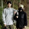 Jaqueta de Lã Masculina Outono e Inverno Marca da Moda Masculina Outdoor Casual Forrada de Lã Quente Casal Algodão Agasalho Jaqueta Masculina Top