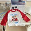 Camiseta de Manga Larga para Niños Primavera y Otoño Camiseta Base Algodón Puro Bebé Nuevo Top para Niño Ropa de Bebé para Niña Ropa para Niños