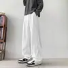Personalizado/2026 Primavera Novo Estilo Coreano Simples Calça Masculina Drapeada Solta Tamanho Grande Reta Casual HK9