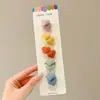 Exquisito Set de Gomas para el Cabello de Niñas, Bandas para el Cabello de Dibujos Animados en Colores Dopamina que No Dañan el Cabello, Anillos Trenzados para el Cabello de Bebé
