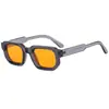 Gafas de Sol de Montura Cuadrada con Varillas Anchas Estilo Europeo y Americano Versátiles de Alta Calidad Moda Tendencia Gafas de Protección Solar Transfronterizas