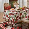Toalha de Mesa de Natal Nova Transfronteiriça Toalha de Mesa Estampada de Natal Europeia e Americana Toalha de Mesa de Festa Decoração de Embelezamento Temu Dropshipping