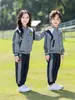 Uniforme escolar uniforme de escola primária primavera e outono conjunto de três peças roupa esportiva infantil uniforme de classe do primeiro ano roupa de verão roupa de jardim de infância