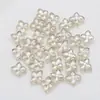 Colgante de cristal de flor de diamante con agujero recto de 10 mm para joyería hecha a mano DIY, accesorios decorativos, cuentas cuadradas con agujero, accesorios