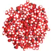 Spot diy micro paisagem musgo carnudo pequenos ornamentos desenho animado besouro vermelho sete estrelas joaninha artesanato em madeira