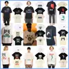 Exportación Transfronteriza Marca de Moda Americana Rhude Diseño Camisetas de Manga Corta para Hombre y Mujer High Street Sueltas Casuales Algodón Puro Estampadas