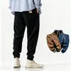 Pantalones casuales holgados para hombre estilo japonés lavado Otoño/Invierno 2026, pantalones de pana ajustados estilo chino, pantalones de moda para hombre talla grande