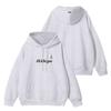 ILLIT2024I'LLLIKEYOU Flash Around KPOP Suéter de Apoio Estilo Igual Jaqueta Cardigan com Capuz Estampada