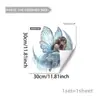 D20929 Chica Mariposa Luna Sencilla Adhesivo Decorativo para Ventana Adhesivo para Cristal de Ventana Decoración de Escaparate Adhesivo Estático para Vidrio