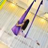 Nuevo Material de Nylon Gradiente de Colores Hamaca de Yoga de Colores Material de Tela Hamaca de Tela Colorida Brillante para Danza Aérea