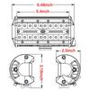 Luz de trabajo LED para coche transfronteriza en stock 7 pulgadas 40led 120w tira larga de tres filas faro antiniebla faro auxiliar
