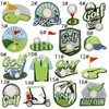 Nuevo Parche de Tela Bordado de Pelota de Golf de Dibujos Animados Parche Decorativo Verde Parche Bordado por Computadora Accesorios para Ropa Estilo para Planchar