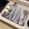 Alfombra impresa de barro de diatomeas con veta de madera transfronteriza, tapete absorbente para cocina, tapete para inodoro, tapete para puerta de habitación, tapete drenante resistente a las manchas al por mayor