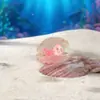 Accesorios Luminosos de Concha de Sirena de Resina Micro Paisajismo Decoración DIY Adornos Pequeños para Coche Escritorio Venta al por Mayor