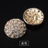 Metal Strass Pele Mink Casaco Botão Blusa Suéter Casaco Sense Botão Cristal