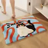 Tapete de Banheiro 2026 Novo Estilo Banheiro Antiderrapante Absorção de Água Secagem Rápida Tapete para Pés Espessado Resistente a Manchas Tapete de Caxemira Banheiro