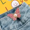 Hebilla de cintura de mariposa, par de hebillas, extraíble, sin clavos, sin costuras, botón de cintura, jeans, cintura grande, cambio, cintura pequeña, ajustado, artefacto
