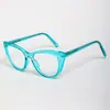 Nuevas Monturas de Gafas Ultraligeras Estilo Nerd de Moda Transfronterizas Gafas de Exhibición Tendencia con Inserciones de Pin de Propionato Gafas Retro de Montura Grande